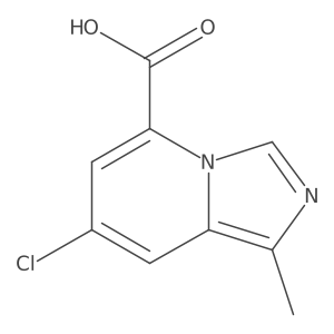 7-Chloro-1-methylimidazo[1,5-A]pyridine-5-carboxylic acid结构式
