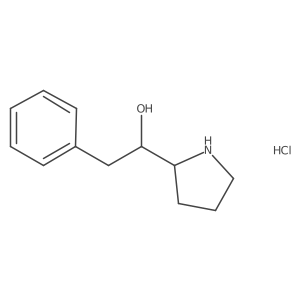 2-Phenyl-1-(pyrrolidin-2-yl)ethan-1-ol hydrochloride Structure