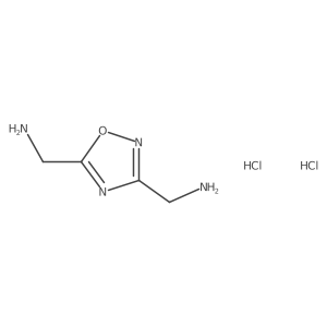 1-[3-(Aminomethyl)-1,2,4-oxadiazol-5-yl]methanamine dihydrochloride Structure
