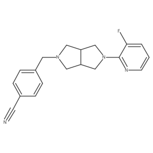 4-{[5-(3-Fluoropyridin-2-yl)-octahydropyrrolo[3,4-c]pyrrol-2-yl]methyl}benzonitrile结构式