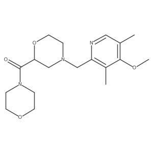 4-[(4-Methoxy-3,5-dimethylpyridin-2-yl)methyl]-2-(morpholine-4-carbonyl)morpholine结构式