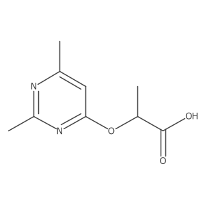 2-[(2,6-Dimethylpyrimidin-4-yl)oxy]propanoic acid结构式