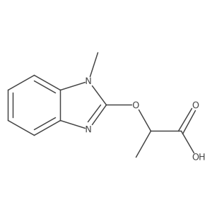 2-[(1-methyl-1H-1,3-benzodiazol-2-yl)oxy]propanoic acid Structure