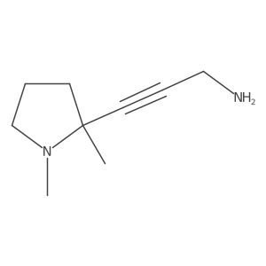 3-(1,2-Dimethylpyrrolidin-2-yl)prop-2-yn-1-amine结构式