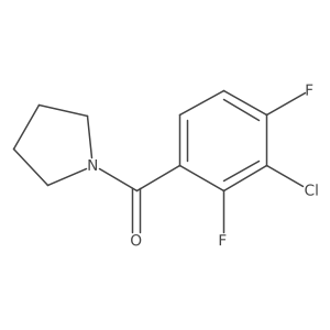 (3-Chloro-2,4-difluorophenyl)(pyrrolidin-1-yl)methanone结构式