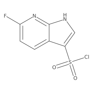 6-fluoro-1H-pyrrolo[2,3-b]pyridine-3-sulfonylchloride Structure
