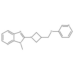 3-[(1-{3-methyl-3H-imidazo[4,5-b]pyridin-2-yl}azetidin-3-yl)methoxy]pyridine结构式