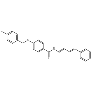 4-[(4-methylbenzyl)oxy]-N'-[(E,2Z)-3-phenyl-2-propenylidene]benzenecarbohydrazide结构式