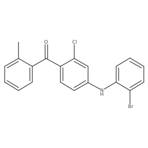 {2-Chloro-4-[(2-bromophenyl)amino]phenyl}(2-methylphenyl)methanone Structure