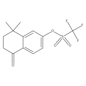 4,4-Dimethyl-6-trifluoromethylsulfonyloxy-1,2,3,4-tetrahydronaphthalene-1-one Structure