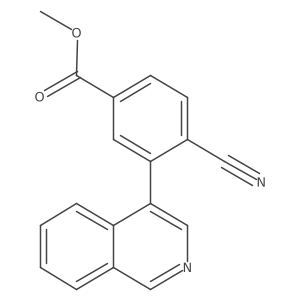 Methyl 4-cyano-3-(4-isoquinolinyl)benzoate结构式