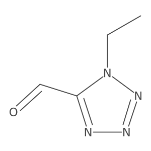 1-Ethyltetrazole-5-carbaldehyde结构式