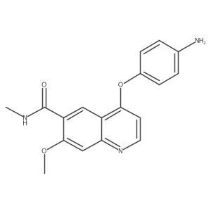 4-(4-aminophenoxy)-7-methoxy-N-methylquinoline-6-carboxamide Structure