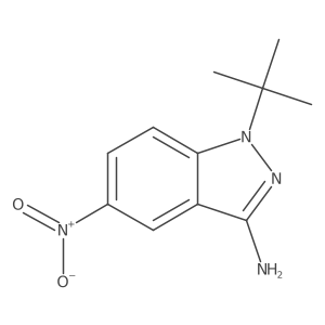1-tert-Butyl-5-nitro-1H-indazol-3-amine结构式