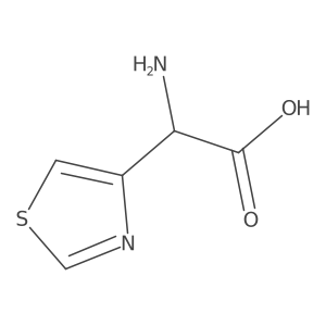 2-Amino-2-(thiazol-4-yl)acetic acid结构式