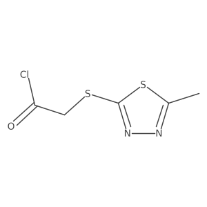 2-[(5-Methyl-1,3,4-thiadiazol-2-yl)thio]acetyl chloride Structure