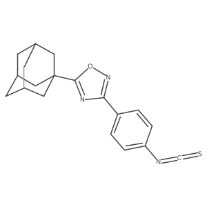 3-(4-Isothiocyanatophenyl)-5-tricyclo[3.3.1.13,7]dec-1-yl-1,2,4-oxadiazole结构式