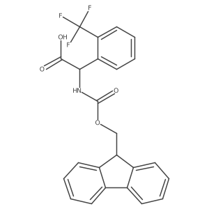 2-{[(9H-fluoren-9-ylmethoxy)carbonyl]amino}-2-[2-(trifluoromethyl)phenyl]acetic acid结构式