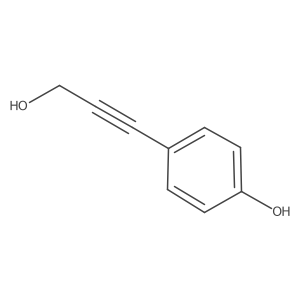 4-(3-Hydroxyprop-1-YN-1-YL)phenol结构式