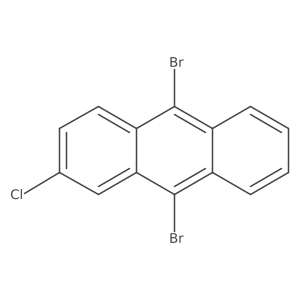 9,10-Dibromo-2-chloroanthracene结构式