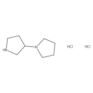 (S)-1,3'-Bipyrrolidine dihydrochloride结构式