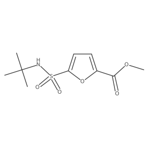 Methyl 5-[(tert-butylamino)sulfonyl]-2-furoate结构式