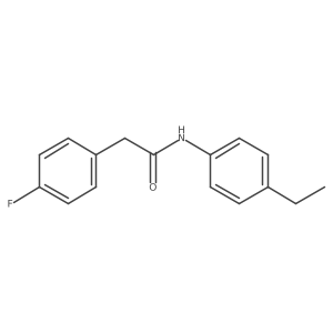 N-(4-ethylphenyl)-2-(4-fluorophenyl)acetamide Structure