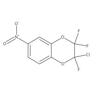 2-Chloro-2,3,3-trifluoro-6-nitro-1,4-benzodioxine结构式