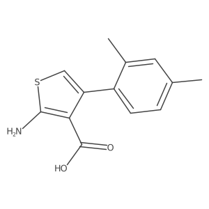 2-Amino-4-(2,4-dimethylphenyl)thiophene-3-carboxylic acid结构式