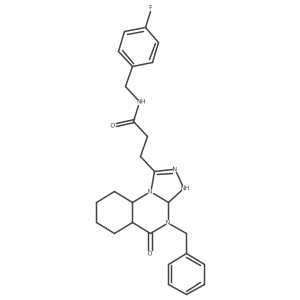 3-{4-benzyl-5-oxo-4H,5H-[1,2,4]triazolo[4,3-a]quinazolin-1-yl}-N-[(4-fluorophenyl)methyl]propanamide Structure