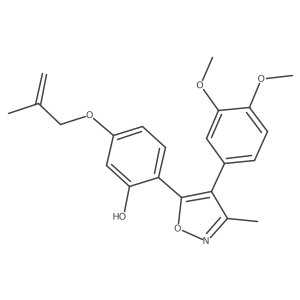 2-[4-(3,4-Dimethoxyphenyl)-3-methyl-1,2-oxazol-5-yl]-5-[(2-methylprop-2-en-1-yl)oxy]phenol结构式