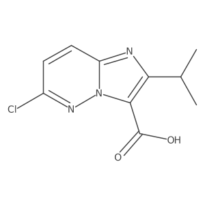 6-Chloro-2-propan-2-ylimidazo[1,2-b]pyridazine-3-carboxylic acid结构式