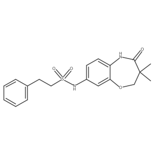 N-(3,3-dimethyl-4-oxo-2,3,4,5-tetrahydrobenzo[b][1,4]oxazepin-8-yl)-2-phenylethanesulfonamide Structure