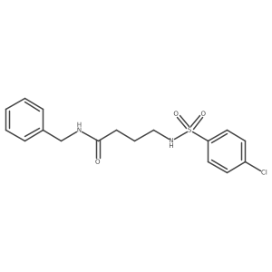 N-benzyl-4-(4-chlorophenylsulfonamido)butanamide Structure