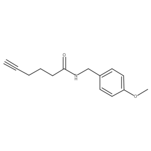 N-(4-methoxybenzyl)hex-5-ynamide Structure