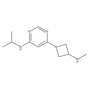 N-isopropyl-6-(3-(methylamino)azetidin-1-yl)pyrimidin-4-amine Structure