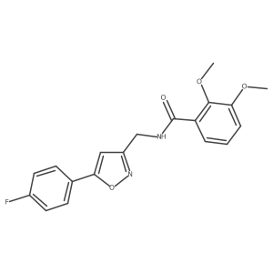 N-((5-(4-fluorophenyl)isoxazol-3-yl)methyl)-2,3-dimethoxybenzamide Structure