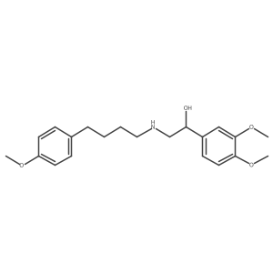 1-(3,4-Dimethoxyphenyl)-2-[4-(4-methoxyphenyl)butylamino]ethanol结构式