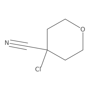 4-Chlorooxane-4-carbonitrile结构式