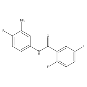N-(3-amino-4-fluorophenyl)-2,5-difluorobenzamide结构式
