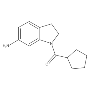 1-(Cyclopentylcarbonyl)indolin-6-amine Structure
