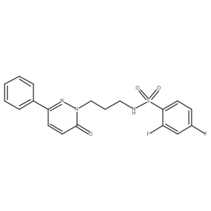2,4-difluoro-N-(3-(6-oxo-3-phenylpyridazin-1(6H)-yl)propyl)benzenesulfonamide结构式