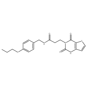 3-(2,4-dioxo-1,2-dihydrothieno[3,2-d]pyrimidin-3(4H)-yl)-N-(4-propoxybenzyl)propanamide Structure