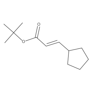 tert-butyl (2E)-3-cyclopentylprop-2-enoate结构式