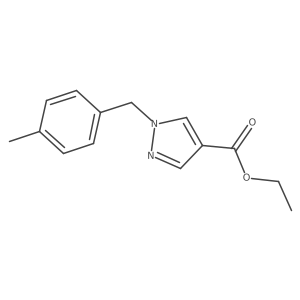 1-(4-Methyl-benzyl)-1H-pyrazole-4-carboxylic acid ethyl ester Structure