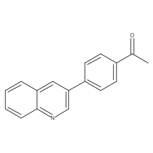 1-(4-(Quinolin-3-yl)phenyl)ethan-1-one结构式