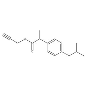 Prop-2-yn-1-yl 2-[4-(2-methylpropyl)phenyl]propanoate Structure