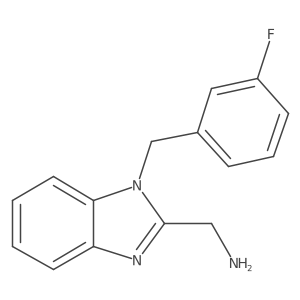 (1-(3-Fluorobenzyl)-1H-benzo[d]imidazol-2-yl)methanamine Structure