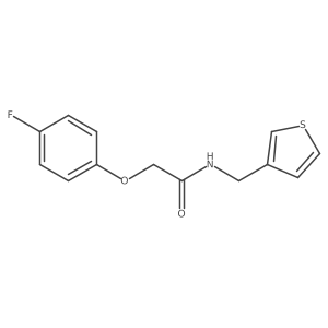 2-(4-fluorophenoxy)-N-(thiophen-3-ylmethyl)acetamide Structure