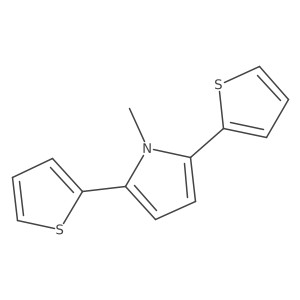1-Methyl-2,5-bis(2-thienyl)-1H-pyrrole结构式